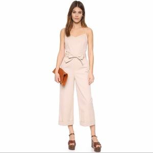 Club Monaco Ellia Khaki Tie Waist Jumpsuite